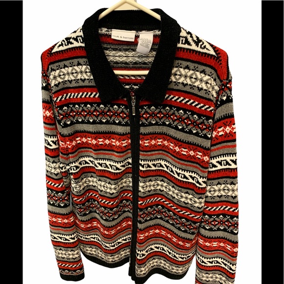 Croft and barrow zip up sweater Clearance